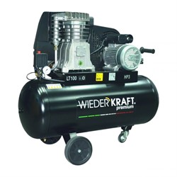 WDK-91053  Масляный поршневой компрессор с ременным приводом:423 л/мин, 100л., 10 бар:220В/2,2 кВт.