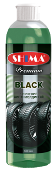 SHIMA PREMIUM  BLACK  Шима блэк чернение резины и молдингов 500мл