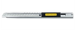 Нож OLFA с выдвижным лезвием и корпусом из нержавеющей стали, автофиксатор, 9мм OL-SVR-2