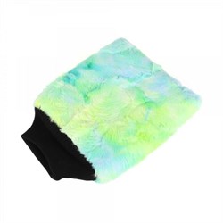PS-M-007-G Color-pop wash mitt (20x25cm) Плюшевая особо мягкая рукавица для мойки, зеленая