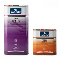 ROBERLO 68188 +61309 Лак 2K UNIX 150HS полиуретановый, 2:1, 5л+ P5000 2.5 л