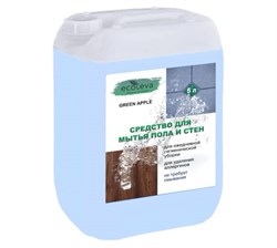 ECOTEVA "GREEN APPLE" Концентр средство для мытья полов и стен 5л