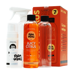 Foam Heroes Juicy Citrus Kit Органический очиститель с аксессуарами (набор)