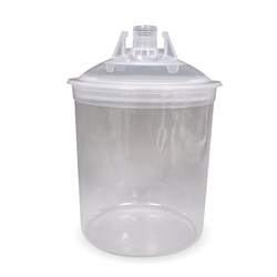 596602 Одноразовый пластиковый стакан с крышкой и встроенным ситечком 125мк