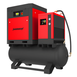 HRS-941500TD5 Винтовой компрессор с ресивером и осушителем Harrison: 1500 л/мин, 8 бар, 11 кВт, 500 - фото 50457