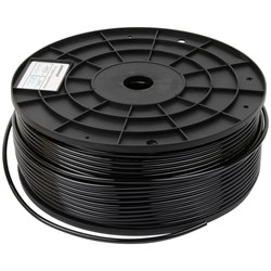 HUS0406-BK Трубка черная Harrison PU 4х6 мм, длина 200 м - фото 50597