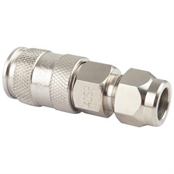 HRS-40SPA Harrison Пневматическое быстроразъёмное соединение с обжимным креплением PU шланга 8х12 HRS-40SPA