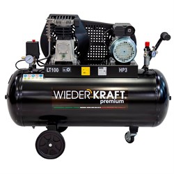 WDK-91032 Компрессор поршневой с ременным приводом 320 л/мин, 2.2 КВт, 220 В, ресивер 100 л WDK-91032