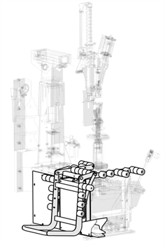 WDK-703446 Пневматический лифт 70 кг для шиномонтажного станка WDK-705722 WDK-703446