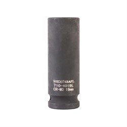 WDK-710-4019L Головка торцевая ударная глубокая 1/2", 6 граней, 19 мм WDK-710-4019L