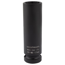 WDK-702-17L Головка торцевая ударная глубокая тонкостенная 1/2", 6 граней, 17 мм WDK-702-17L