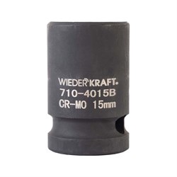 WDK-710-4015 Головка торцевая ударная 1/2", 6 граней, 15 мм WDK-710-4015