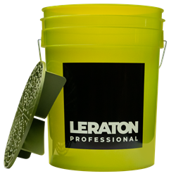 050295 Ведро для мойки автомобилей с сепаратором LERATON PROFESSIONAL (оливка) 20 л