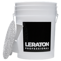 050296 Ведро для мойки автомобилей с сепаратором LERATON PROFESSIONAL (белое) 20 л