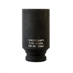 WDK-710-4030L Головка торцевая ударная глубокая 1/2", 6 граней, 30 мм WDK-710-4030L