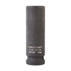 WDK-710-4017L Головка торцевая ударная глубокая 1/2", 6 граней, 17 мм WDK-710-4017L
