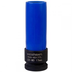 WDK-703-4017L Головка торцевая ударная тонкостенная 1/2", 6 граней, 17 мм WDK-703-4017L