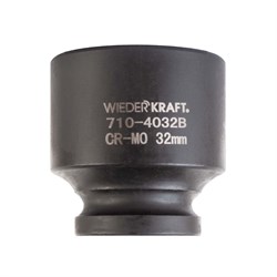WDK-710-4032 Головка торцевая ударная 1/2", 6 граней, 32 мм WDK-710-4032