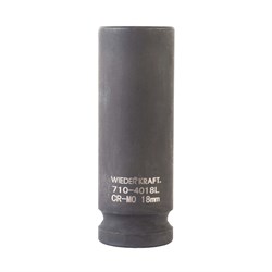 WDK-710-4018L Головка торцевая ударная глубокая 1/2", 6 граней, 18 мм WDK-710-4018L