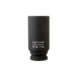WDK-710-4027L Головка торцевая ударная глубокая 1/2", 6 граней, 27 мм WDK-710-4027L