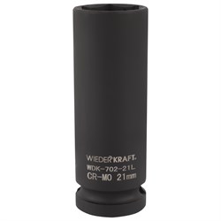 WDK-702-21L Головка торцевая ударная глубокая тонкостенная 1/2", 6 граней, 21 мм WDK-702-21L