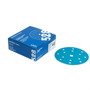 528.150.500.15 BLUE CERAMIC диск на бумажной основе, керамика Ø150мм, Р500, липучка 15 отв.