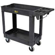 OPT-608S Тележка пластиковая, 2 полки, удлиненная OPT-608S