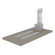 WDK-511 Пост подготовки с двумя полосами решёток для монтажа на приямок WDK-511