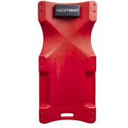 WDK-84068R Лежак ремонтный подкатной, пластиковый, красный WDK-84068R