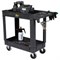 OPT-608S Тележка пластиковая, 2 полки, удлиненная OPT-608S