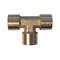 WDK-43PFB Фитинг T - образный, резъба 1/2" PT, F-F-F (внутренний), латунь WDK-43PFB