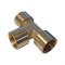 WDK-43PFB Фитинг T - образный, резъба 1/2" PT, F-F-F (внутренний), латунь WDK-43PFB
