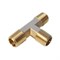 WDK-23PMB Фитинг T - образный, резъба 1/4" PT, M-M-M (внешний), латунь WDK-23PMB