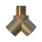 WDK-20FM Фитинг Y - образный, резьба 1/4" PT, F-M-F (внутренний/внутренний/внешний), латунь WDK-20FM