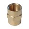 WDK-212FB Адаптер, резьба 1/2"-1/2" PT, F-F (внутренний), латунь WDK-212FB
