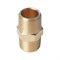 WDK-238MB Адаптер, резьба 3/8"-3/8" PT, M-M (внешняя), латунь WDK-238MB