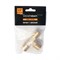 WDK-43PMB Фитинг T - образный, резъба 1/2" PT, M-M-M (внешний), латунь WDK-43PMB