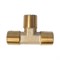 WDK-43PMB Фитинг T - образный, резъба 1/2" PT, M-M-M (внешний), латунь WDK-43PMB