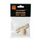 WDK-20FMF Фитинг T - образный, резъба 1/4" PT, F-M-F (внутренний/внешний/внутренний), латунь WDK-20FMF
