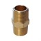 WDK-212MB Адаптер, резьба 1/2"-1/2" PT, M-M (внешняя), латунь WDK-212MB