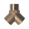 WDK-20FF Фитинг Y - образный, резъба 1/4" PT, F-F-F (внутренний), латунь WDK-20FF