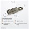 WDK-840SHA Пневматическое быстроразъемное соединение под елочку под шланг с внутренним сечением 12 м WDK-840SHA