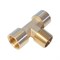WDK-40FMF Фитинг T - образный, резъба 1/2" PT, F-M-F (внутренний/внешний/внутренний), латунь WDK-40FMF