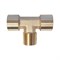 WDK-40FMF Фитинг T - образный, резъба 1/2" PT, F-M-F (внутренний/внешний/внутренний), латунь WDK-40FMF