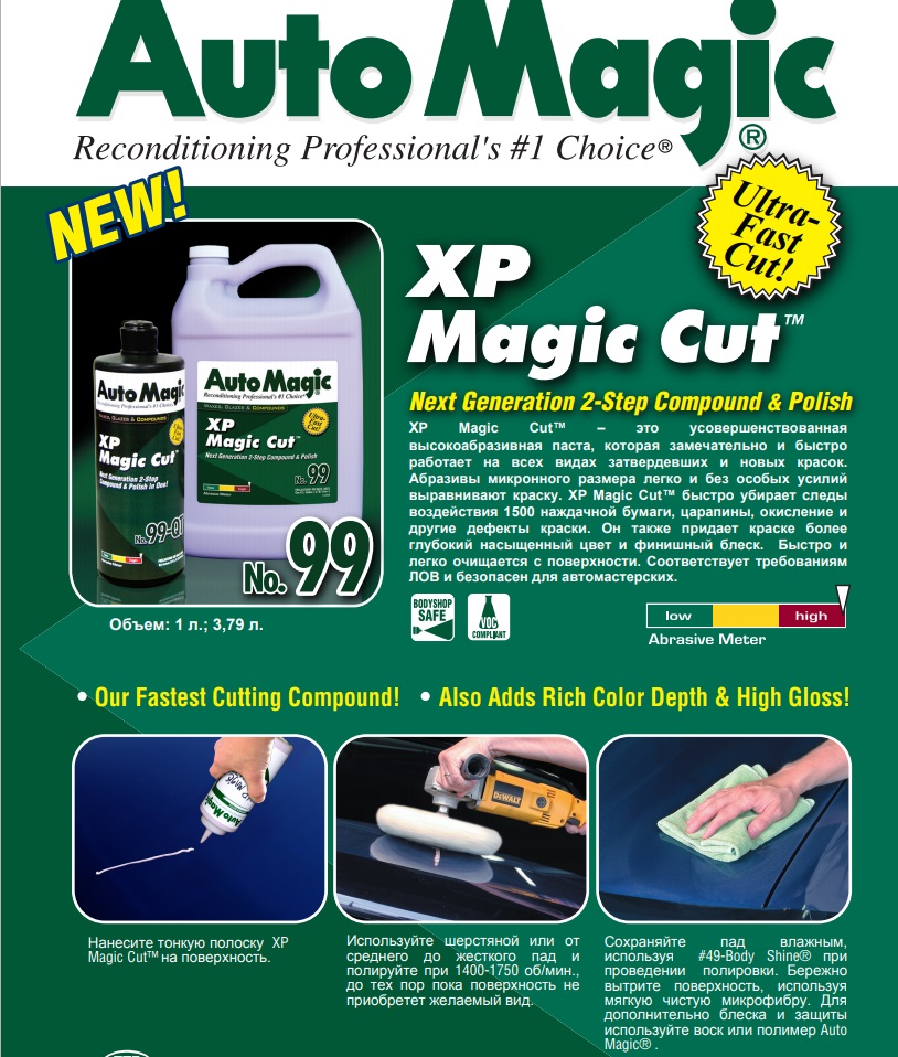 Automagic XP Compound высокоаброзивная полироль первого круга 480мл. Automagic XP cool Blue. Magic Cut prizze. Magic Cut Prize.